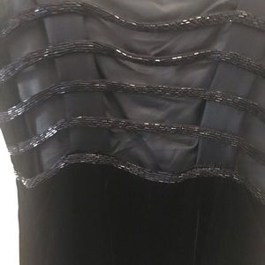 New velvet backless velvet with beaded dress